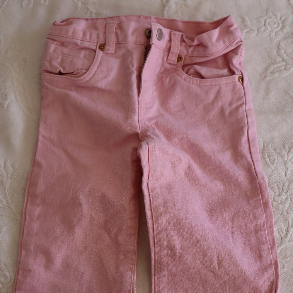 Lucky Brand Dungarees sz 4 Pink denim Jeans